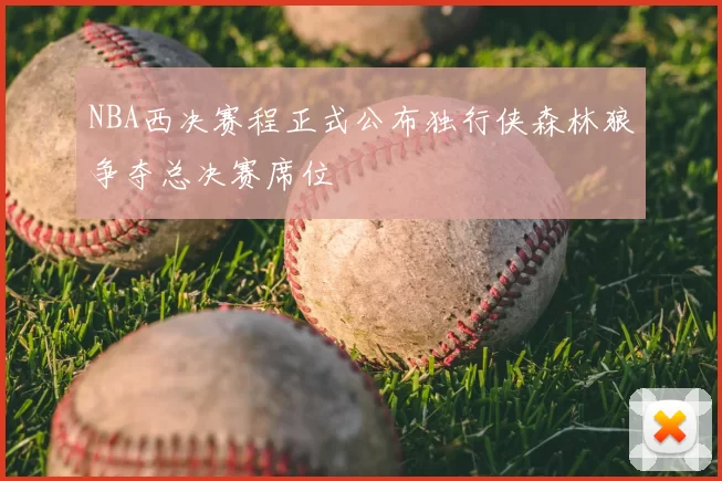 NBA西决赛程正式公布独行侠森林狼争夺总决赛席位
